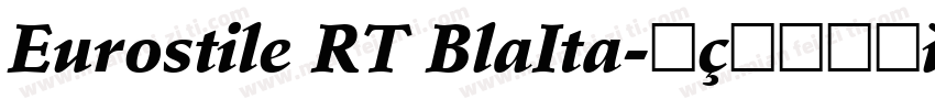 Eurostile RT BlaIta字体转换